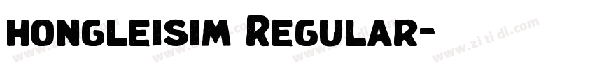 hongleisim Regular字体转换